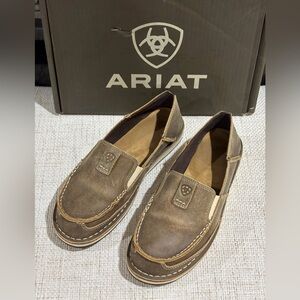 Ariat Women’s Brown Leather Slip-On Loafers